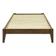 Willa Twin Wood Platform Bed - Walnut Finish