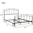 Fenton Full Bed w/ Frame - Black Walnut