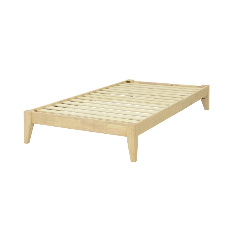 Willa Twin Wood Platform Bed - Natural Finish