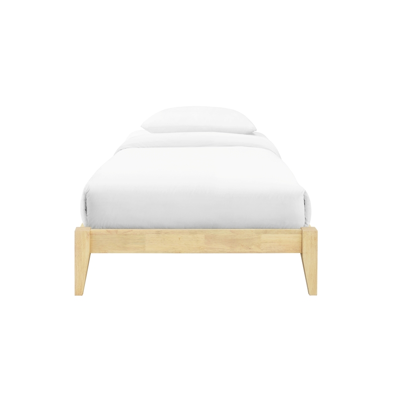 Willa Twin Wood Platform Bed - Natural Finish