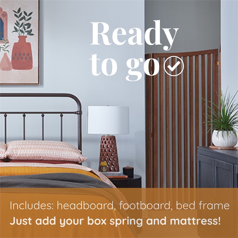 Beaconsfield Full Bed w/ Frame - Oiled Bronze