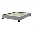 Vera King Upholstered Platform Bed - Gray