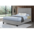 Vera King Upholstered Platform Bed - Gray