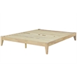 Willa Queen Wood Platform Bed - Natural Finish