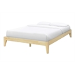 Willa Queen Wood Platform Bed - Natural Finish