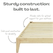 Willa Queen Wood Platform Bed - Natural Finish