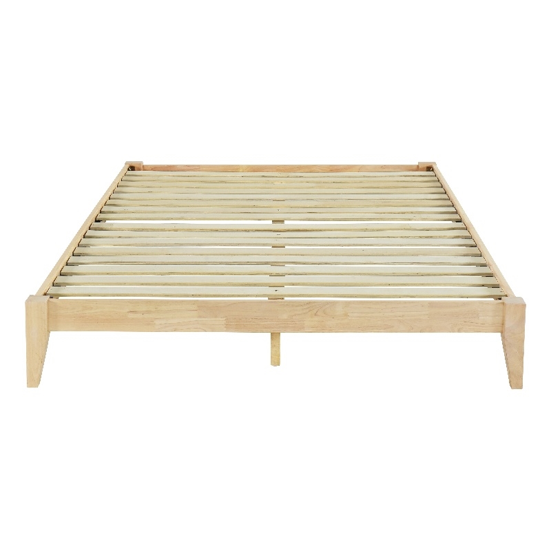 Willa Queen Wood Platform Bed - Natural Finish