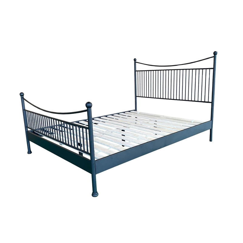 Santorini - Complete Bed - Queen - Matte Black Finish