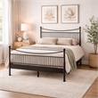 Santorini - Complete Bed - King - Matte Black Finish