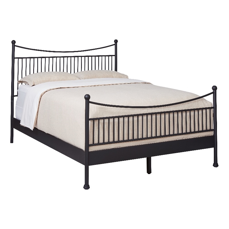Santorini - Complete Bed - King - Matte Black Finish