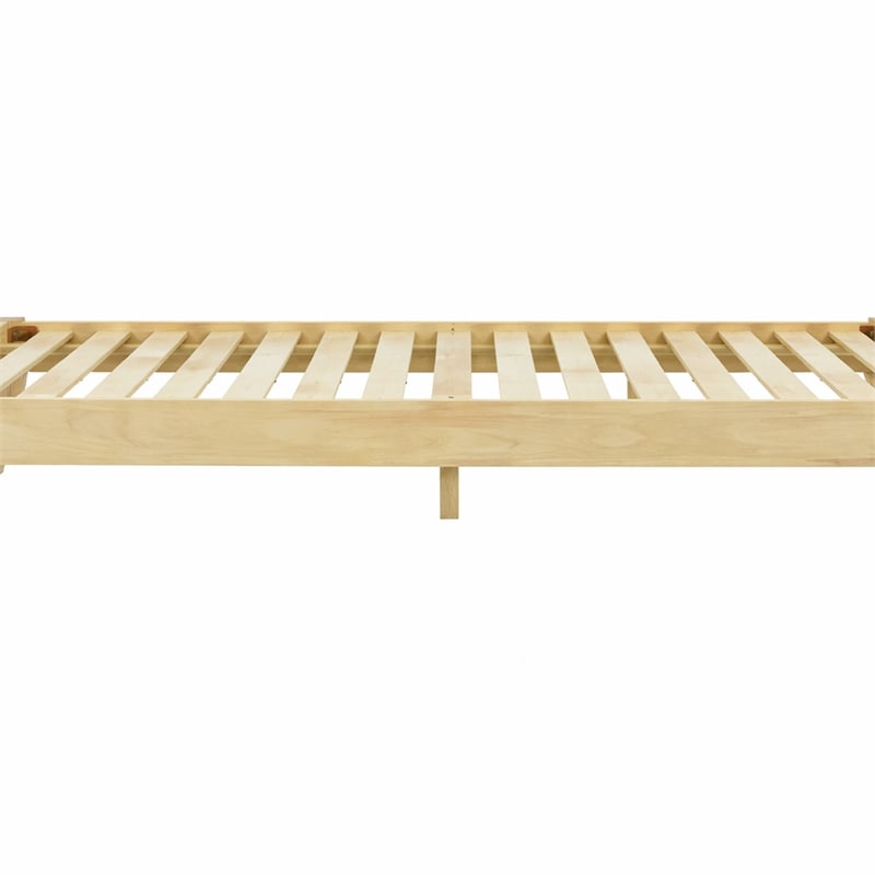 Willa Full Wood Platform Bed - Natural Finish
