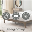 Willa King Wood Platform Bed - Walnut Finish
