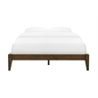 Willa King Wood Platform Bed - Walnut Finish