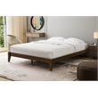 Willa King Wood Platform Bed - Walnut Finish