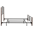 Dayton King Bed w/ Frame - Textured Black & Spice