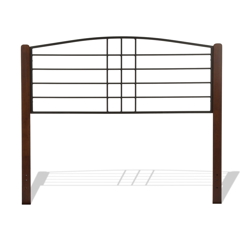 Dayton King Bed w/ Frame - Textured Black & Spice