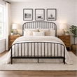 Arlo - Complete Bed - King - Matte Black Finish