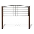 Dayton King Headboard Only - Textured Black & Spice