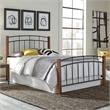 Benson Full Headboard & Footboard - Textured Black & Maple - Frame Not Included