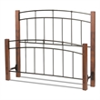 Benson Full Headboard & Footboard - Textured Black & Maple - Frame Not Included