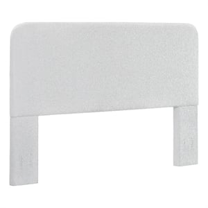 Luna King Headboard Only - White Boucle