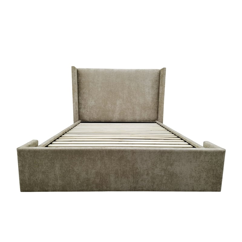 Alar - Complete Bed - Queen - Light Brown