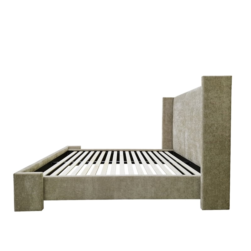Alar - Complete Bed - Queen - Light Brown