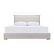 Claro - Complete Bed - Queen - Oatmeal