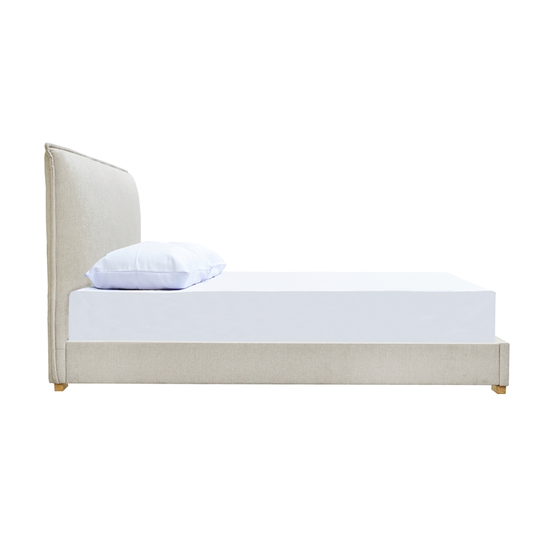 Claro - Complete Bed - Queen - Oatmeal