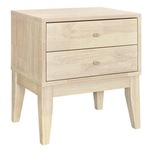 Willa - 2 Drawer Nightstand - Natural