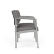 Lenox Steel Reception Waiting 2 Seats Chair / Silver Steel / Light Gray