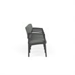 Lenox Steel Reception Waiting 4 Seats Chair / Charcoal Steel / Light Gray