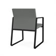 Gansett Reception Waiting Room Healthcare Guest Chair / Black Steel / Light Gray