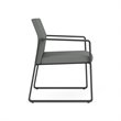 Gansett Reception Waiting Room Guest Chair / Charcoal Steel / Light Gray
