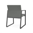Gansett Reception Waiting Room Guest Chair / Charcoal Steel / Light Gray
