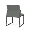 Gansett Reception Waiting Armless Guest Chair / Charcoal Steel / Light Gray