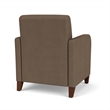 Siena Lounge Lobby Reception Waiting Guest Chair / Walnut Wood Legs / Brown