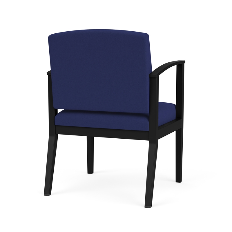 Amherst Steel Reception Waiting Room Healthcare Guest Chair / Black Steel / Blue