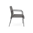 Waterfall Reception Waiting Room Guest Chair / Charcoal Steel / Light Gray