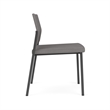 Avon Reception Waiting Armless Chair UPH Seat Back / Charcoal Steel / Light Gray