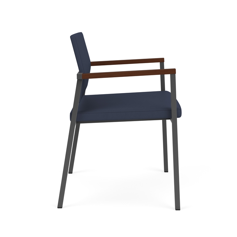 Avon Reception Waiting Oversize Chair UPH Seat Back / Charcoal Steel / Blue