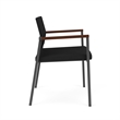 Avon Reception Waiting Oversize Chair UPH Seat Back / Charcoal Steel / Black
