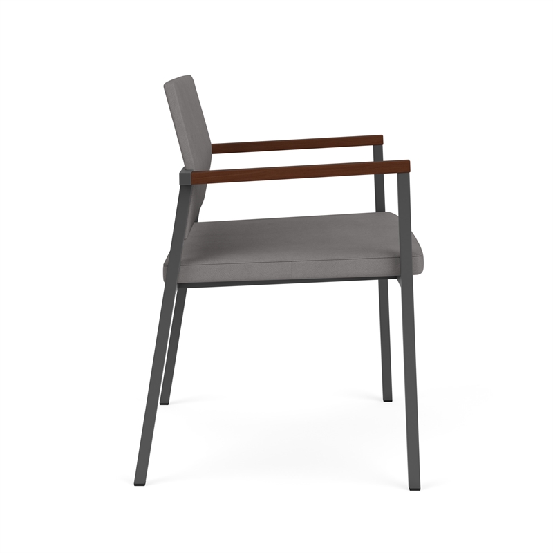 Avon Reception Oversize Chair UPH Seat Back / Charcoal Steel / Light Gray