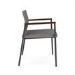 Avon Reception Oversize Chair UPH Seat Back / Charcoal Steel / Light Gray