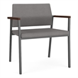 Avon Reception Oversize Chair UPH Seat Back / Charcoal Steel / Light Gray