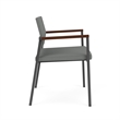 Avon Reception Oversize Chair UPH Seat Back / Charcoal Steel / Light Gray