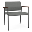 Avon Reception Oversize Chair UPH Seat Back / Charcoal Steel / Light Gray
