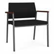 Avon Reception Waiting Oversize Chair UPH Seat Back / Charcoal Steel / Black