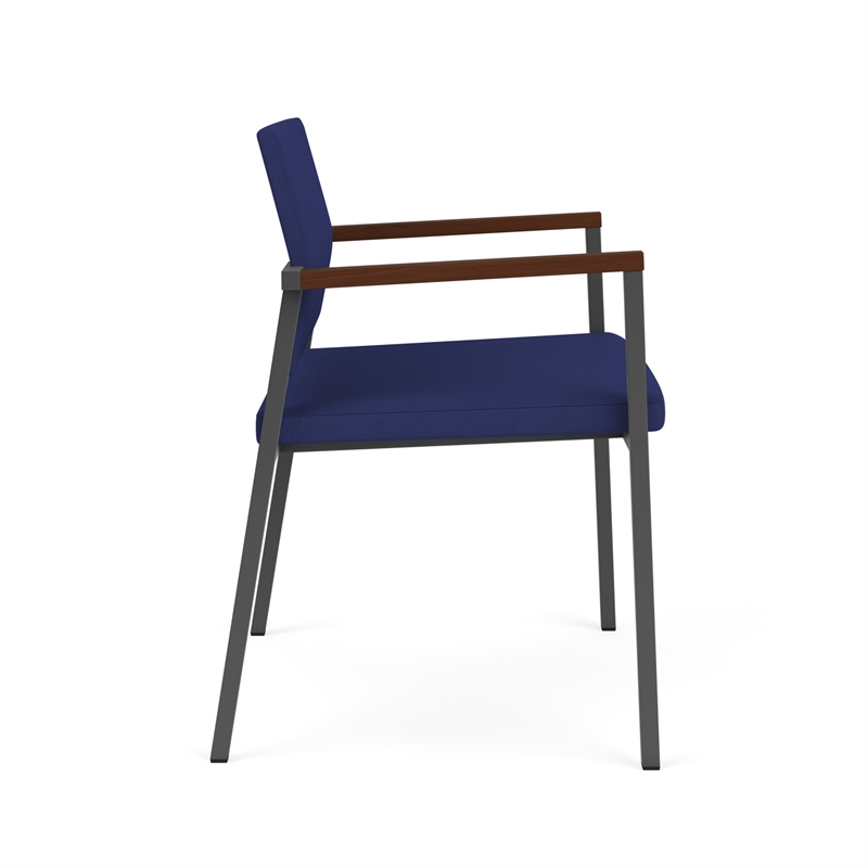 Avon Reception Waiting Oversize Chair UPH Seat Back / Charcoal Steel / Blue