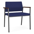 Avon Reception Waiting Oversize Chair UPH Seat Back / Charcoal Steel / Blue